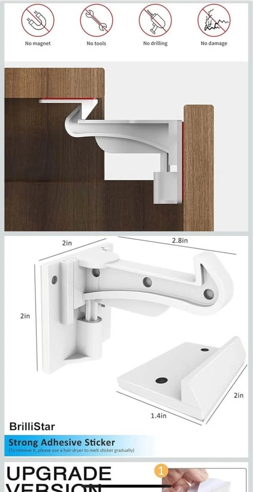 Invisible Cabinet Latch Locks 10pcs - photo 2