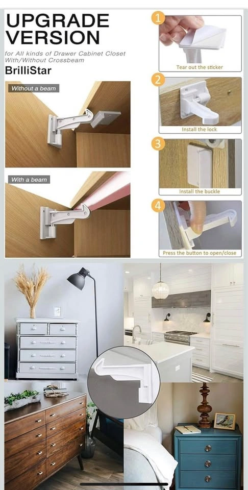 Invisible Cabinet Latch Locks 10pcs - photo 3