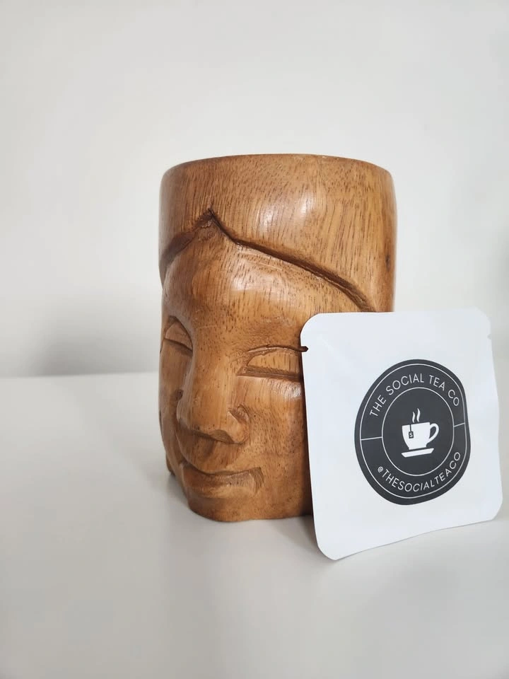 Vintage Handcarved Tiki "Welcoming Lady" Mug - photo 4