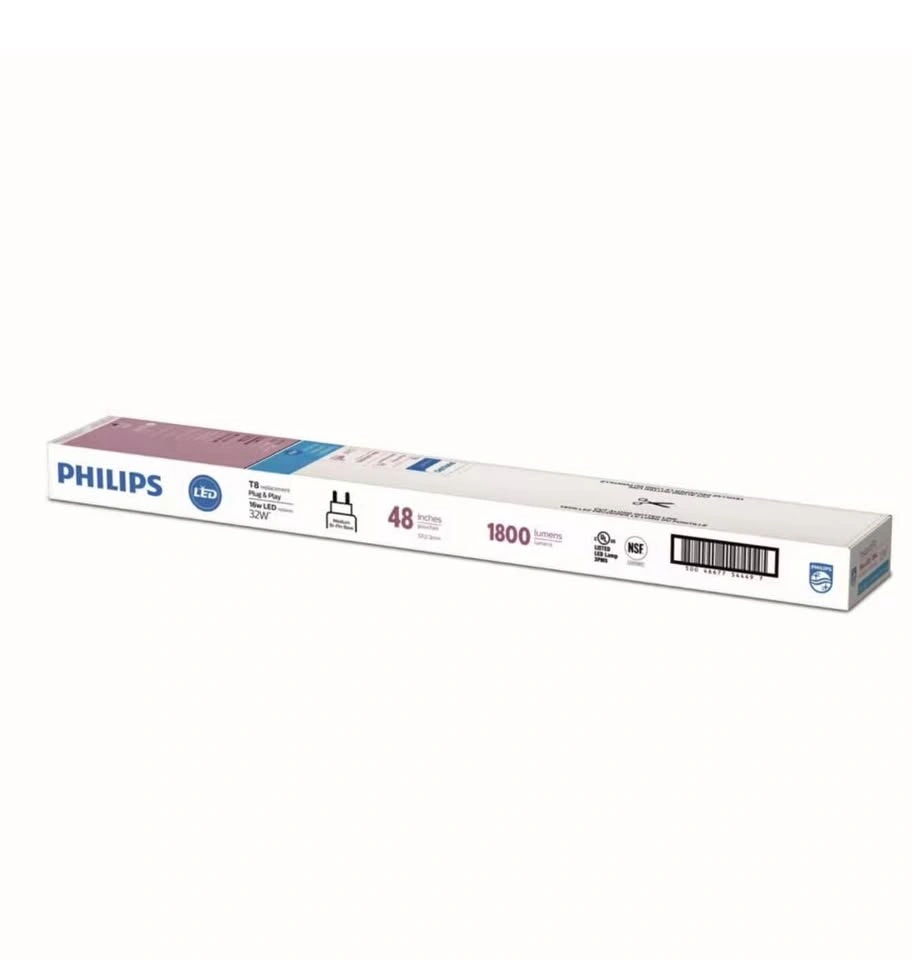 16 Philips LED T8 Bi-Pin Daylight Bulbs - photo 2