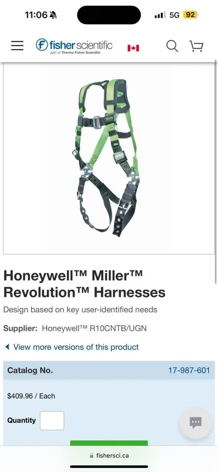 Honeywell Miller Revolution Harnesses - photo 2