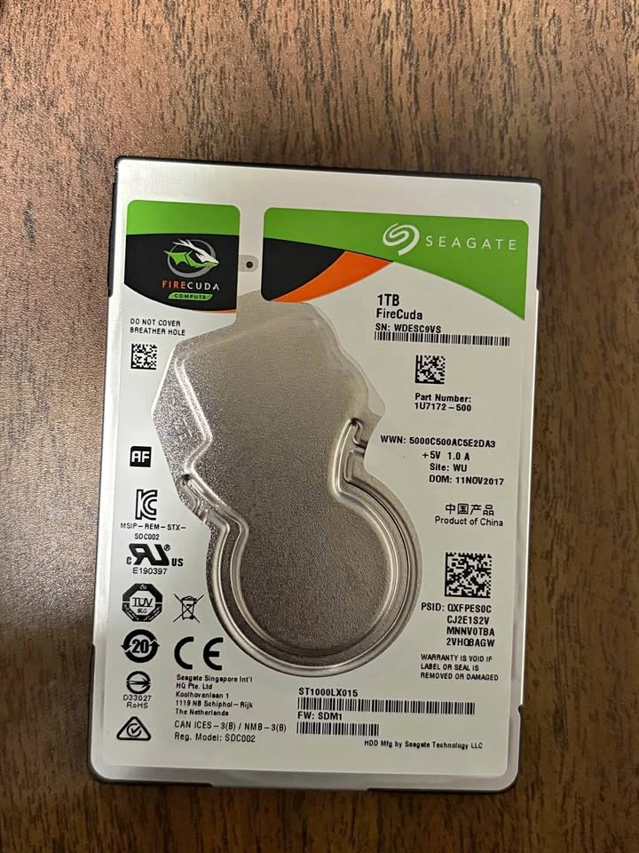 Baracuda Hard drive 1 TB 2.5”