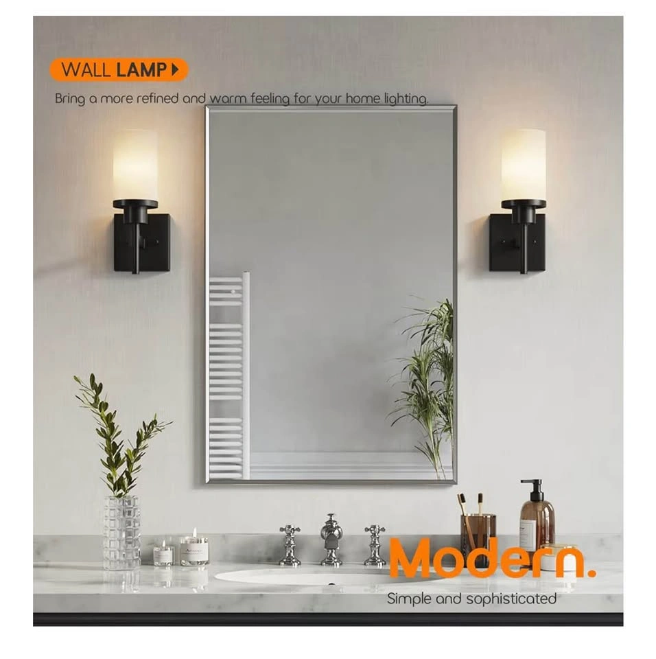 Wall Light Fixtures - Matte Black Bathroom Vanity Lights (2 Pack - photo 2