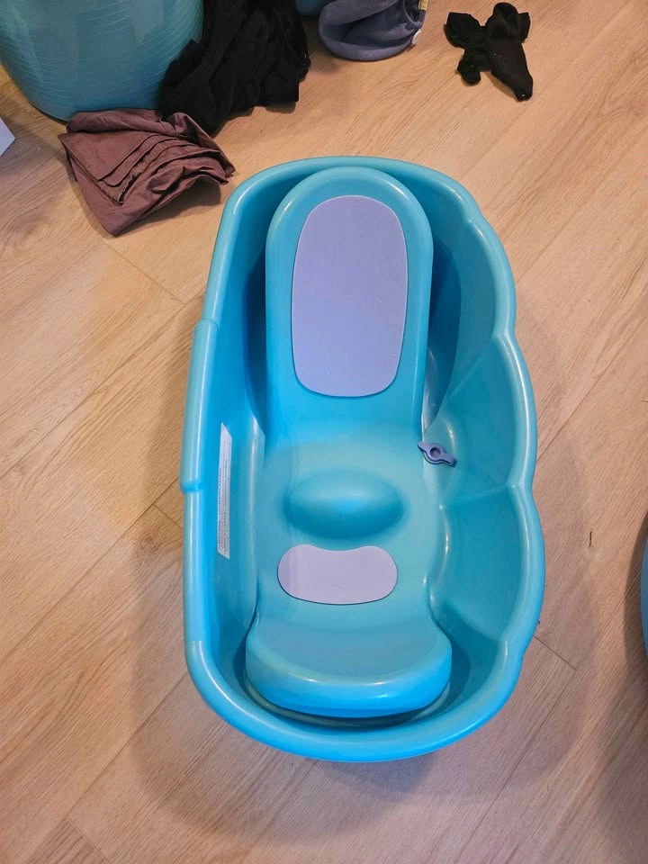 The First Years Sure Comfort Deluxe Baby Bathtub - Blue - photo 2