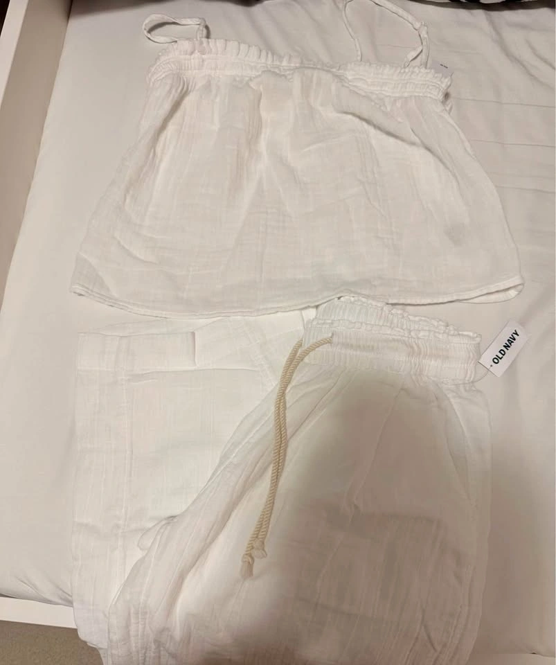 Linen Top and Pants Set XS