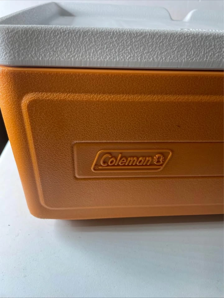 VTG Coleman Orange 24 Can Party Stacker Cooler Model 6225 - photo 4