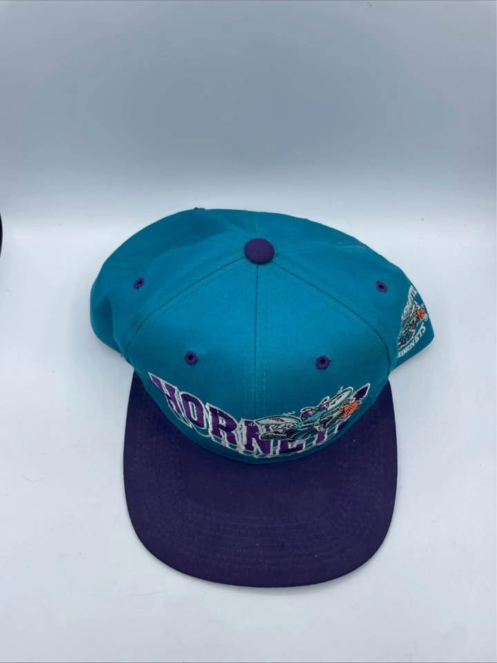Vintage G Cap Wave Charlotte Hornets Snapback Hat NBA - photo 2