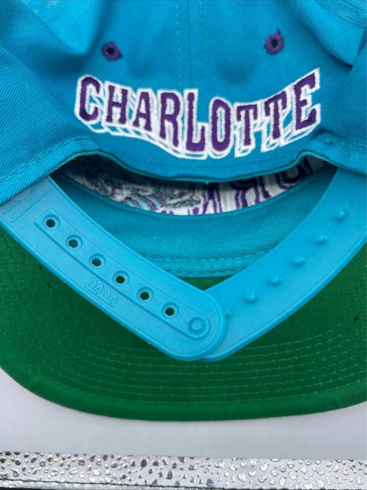 Vintage G Cap Wave Charlotte Hornets Snapback Hat NBA - photo 5