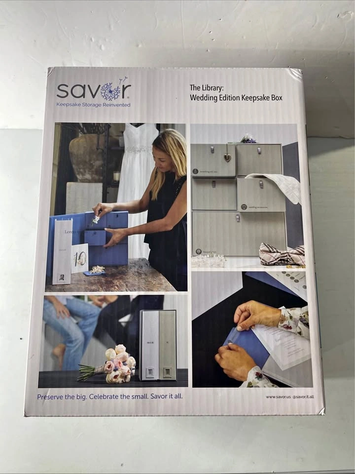 Savor Keepsake Storage Wedding Edition Box