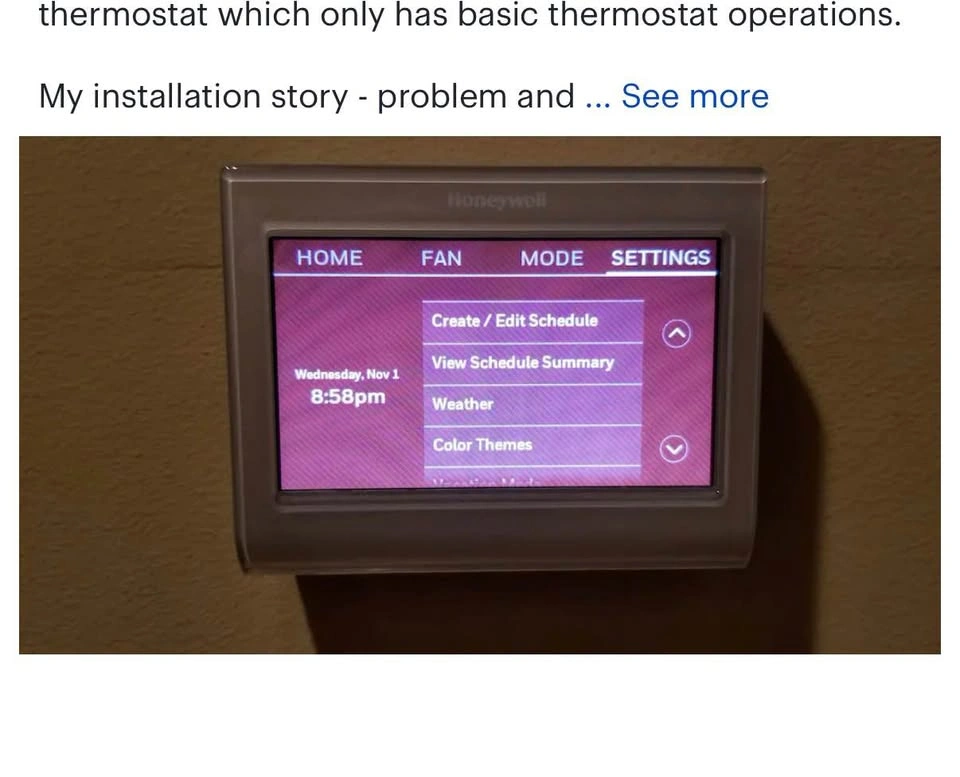 Honeywell Home Wi-Fi Smart Color Thermostat RTH9585WF