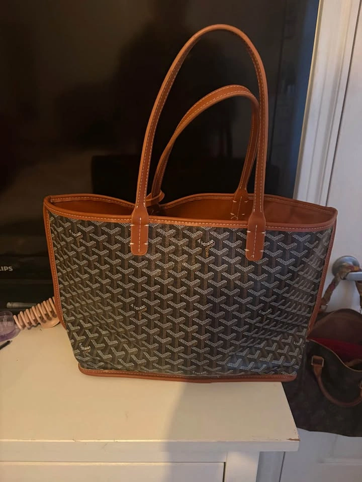 Tote Bag with Pouch Brown Tan - photo 2