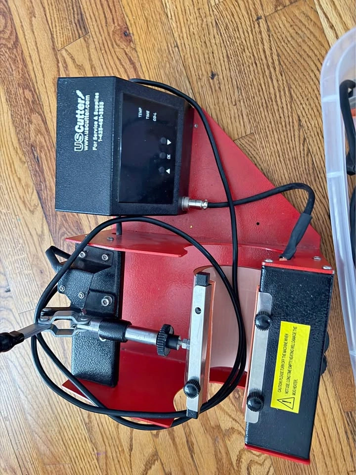 USCutter Mug Heat Press Machine - 6 Attachments - $80