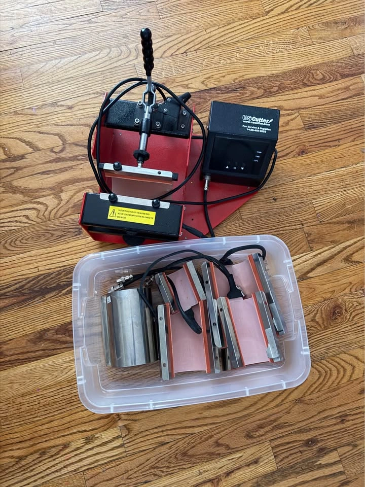 USCutter Mug Heat Press Machine - 6 Attachments - $80 - photo 2