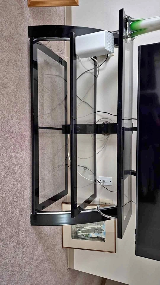 Like New Tempered Glass TV Stand (Moving Sale)