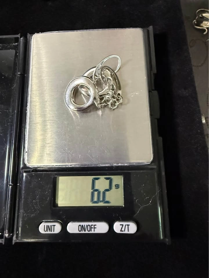 New 925 Sterling Silver Open Circle Drop Earrings - photo 5