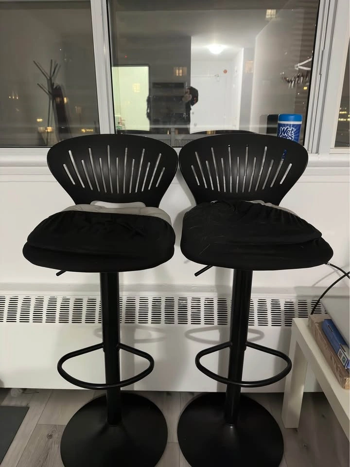 Moving Out Sale — Set of 2 Black Adjustable Bar Stools - photo 5