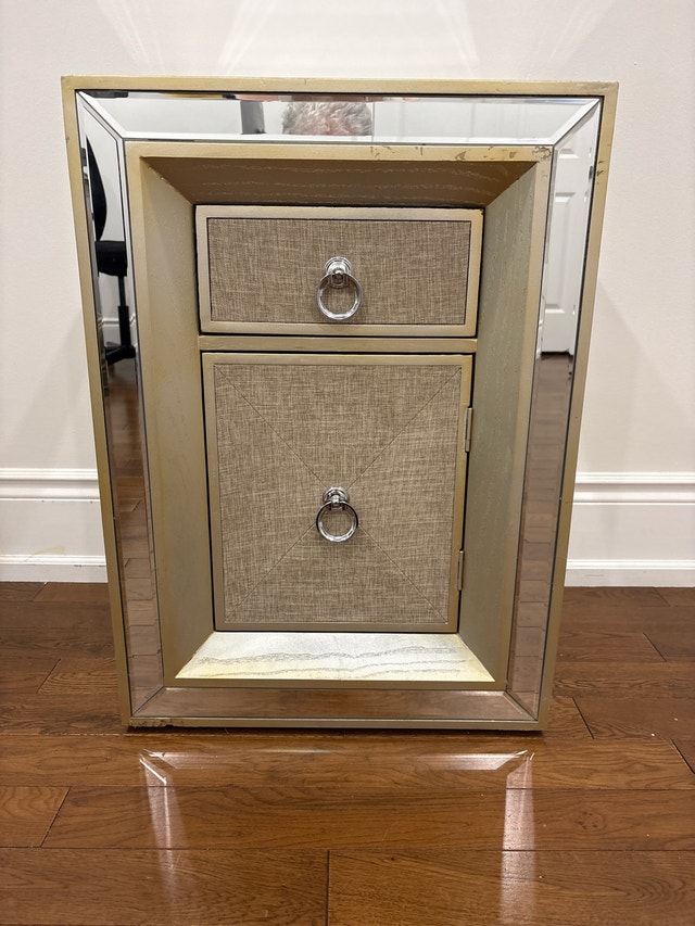 Mirrored Nightstand