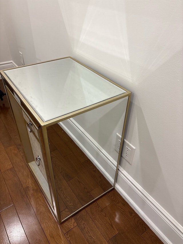 Mirrored Nightstand - photo 2