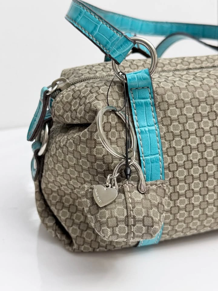 NWT Vintage Mini Barrel Bag Nine West - Turquoise Y2K - photo 3