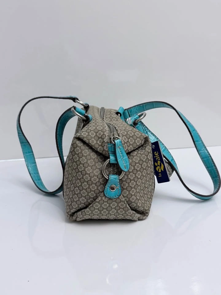 NWT Vintage Mini Barrel Bag Nine West - Turquoise Y2K - photo 4