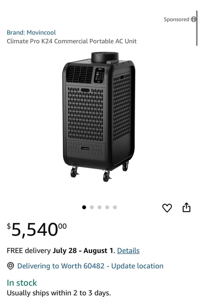Portable Commercial A/C Movincool K24 - photo 4