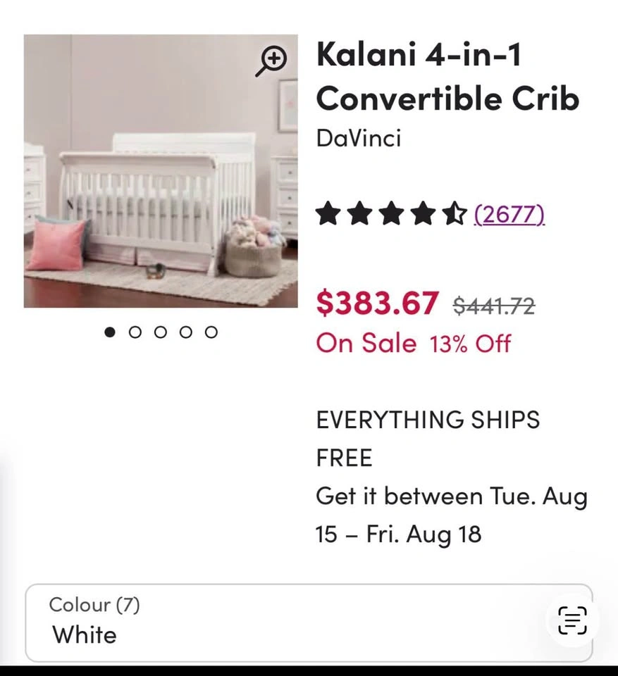 DaVinci Kalani 4-in-1 Convertible Crib - photo 2