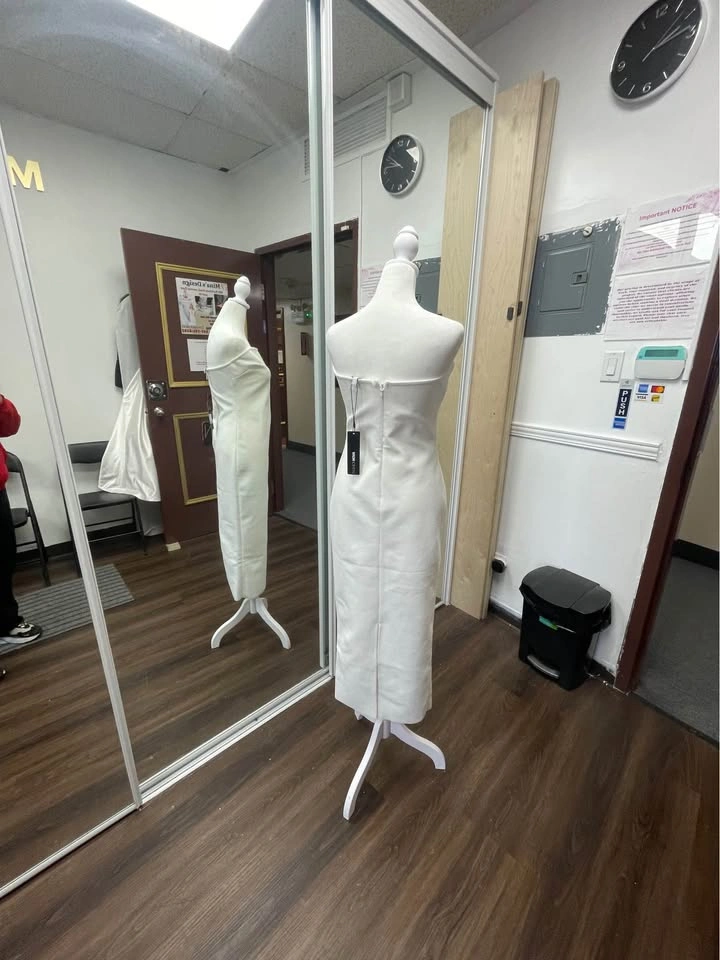 Fashion Nova White Off Shoulder Dress - Large - photo 4