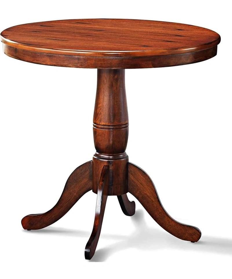 32” Round Walnut Dining Table – Pedestal Base