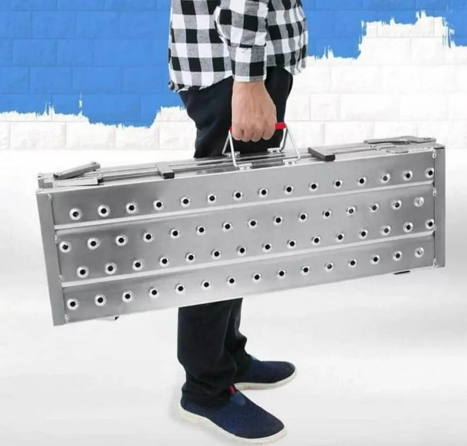 Adjustable Telescoping Scaffolding Platform Ladder - 63” Work Pl - photo 5