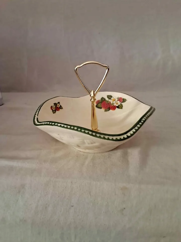 McCoy Strawberry Ceramic Serving Bowl