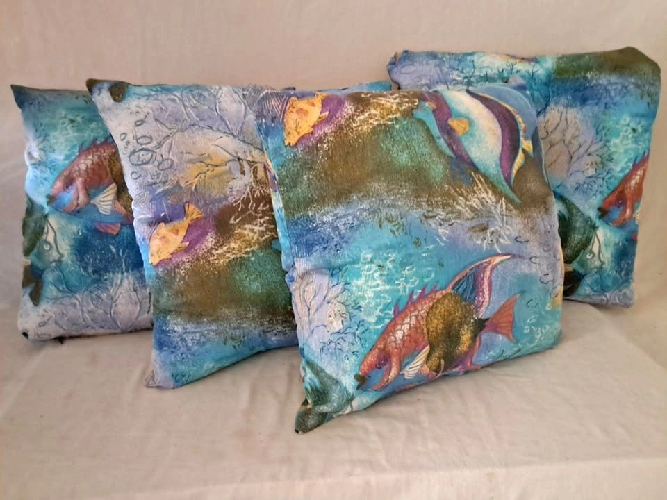 4 Nautical/Marine Toss Cushions