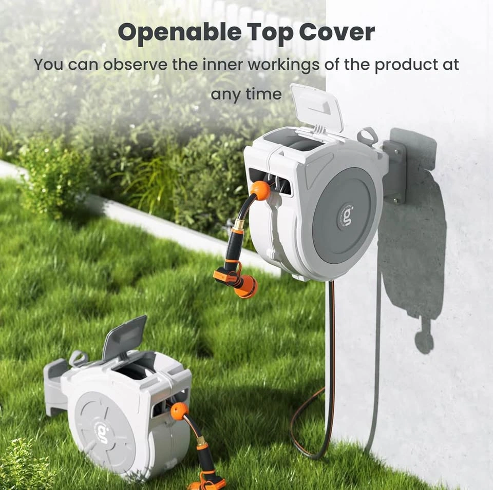 Giraffe Tools 65ft Retractable Garden Hose Reel – Brand New - photo 5