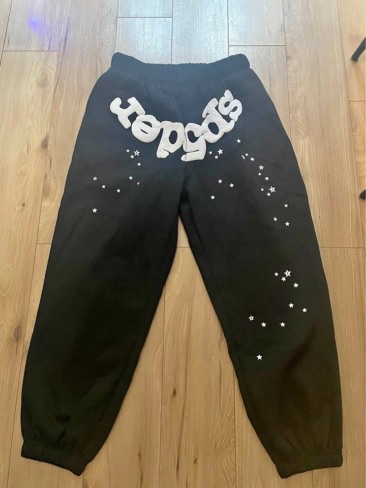 Black sp5der pants