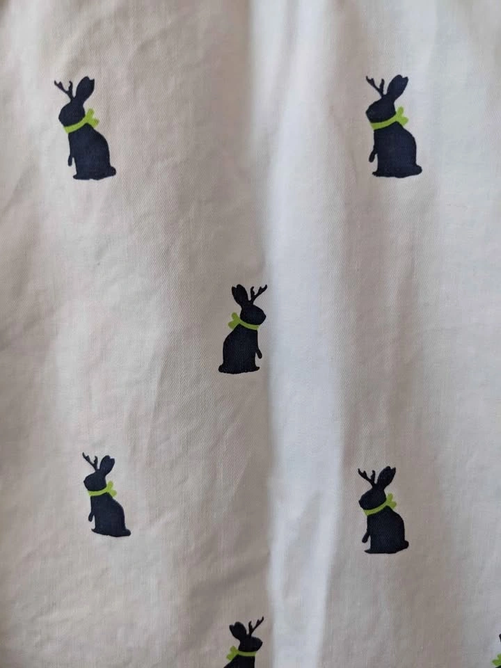 Rabbit print button up dress shirt M - photo 2