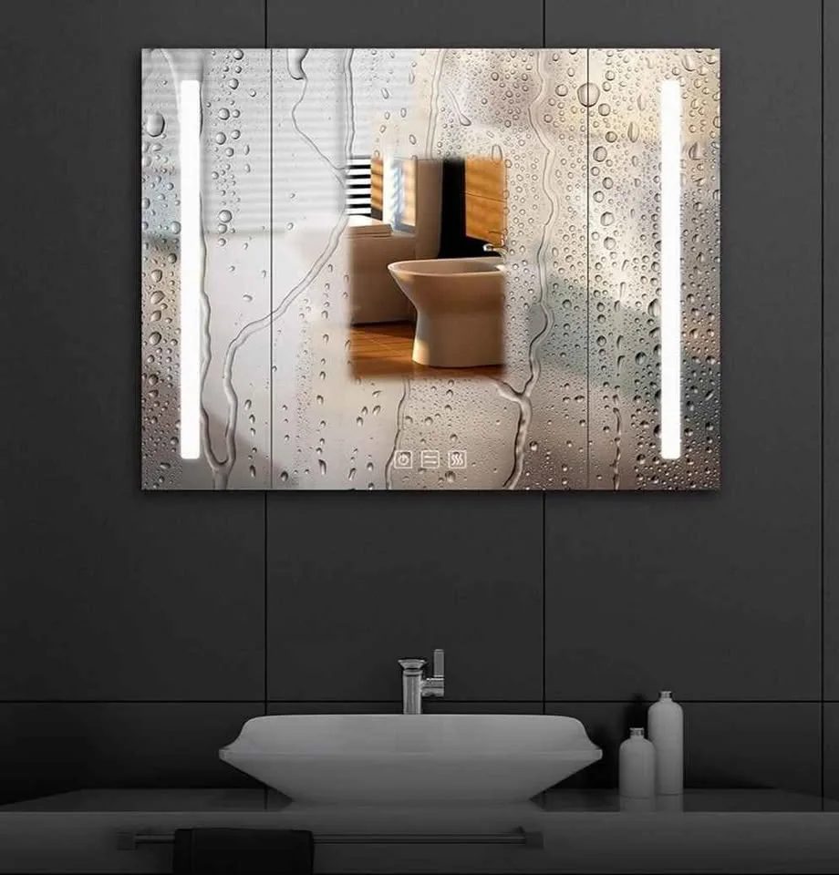 Bathlink 36x27 inch 3-Doors LED Lighted Medicine Cabinet image indicator(5)