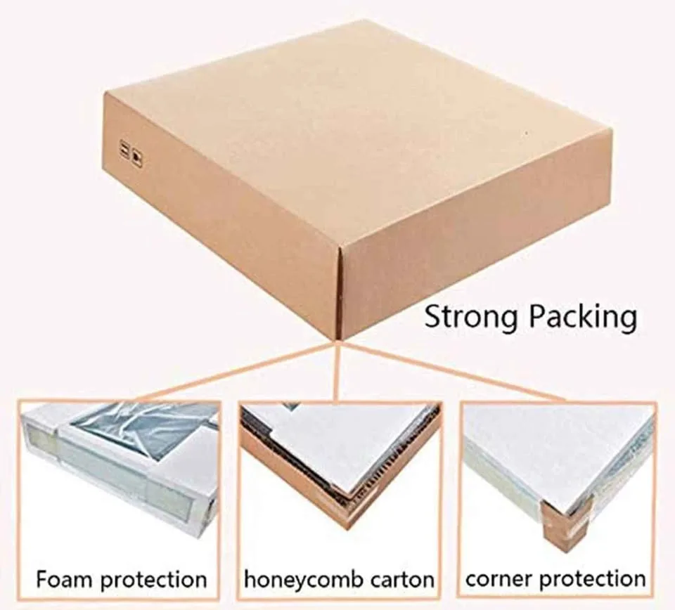 Bathlink 36x27 inch 3-Doors LED Lighted Medicine Cabinet image indicator(7)