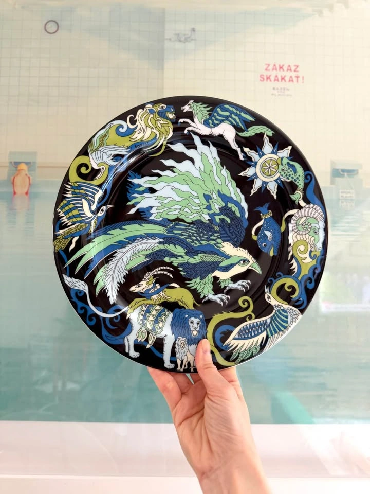 Bopla! Swiss Porcelain Dinner Plates - Rare Surrealist Art Set ( - photo 3