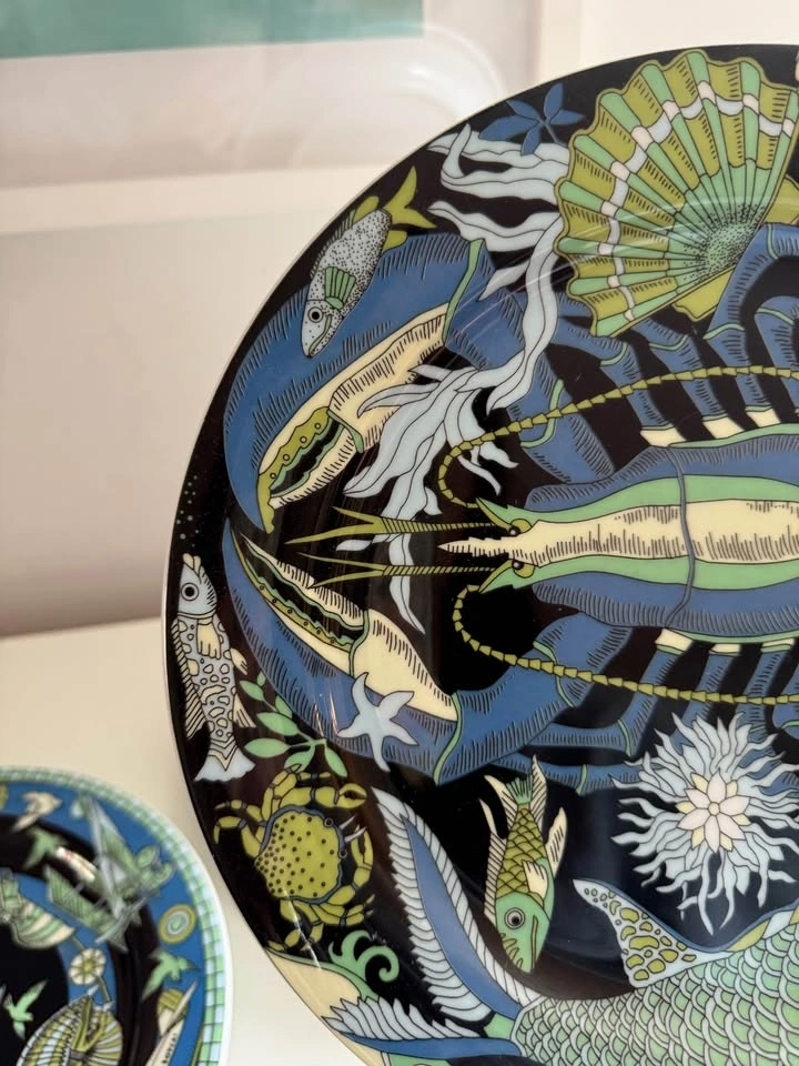 Bopla! Swiss Porcelain Dinner Plates - Rare Surrealist Art Set ( - photo 5