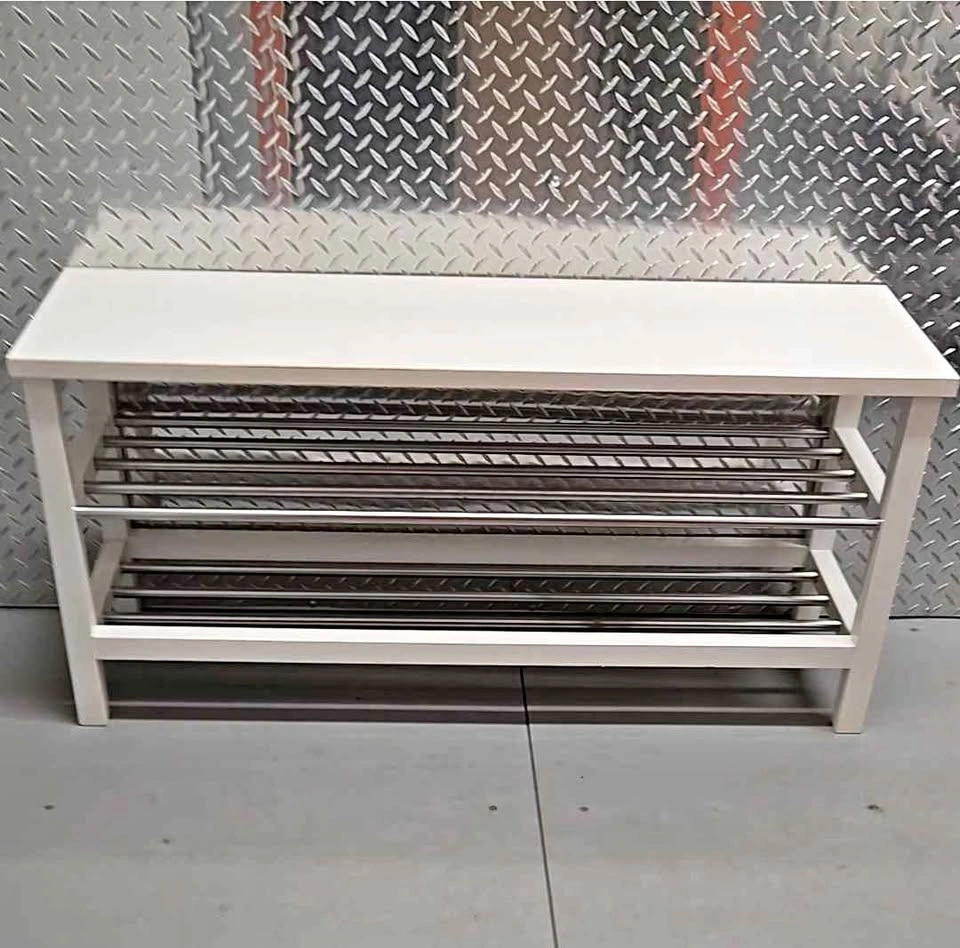 White Shoe Storage Bench