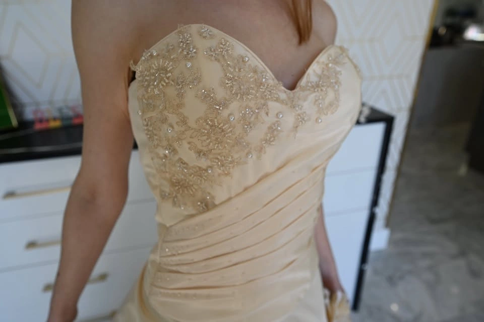 European Designer Wedding Dress, Small Size