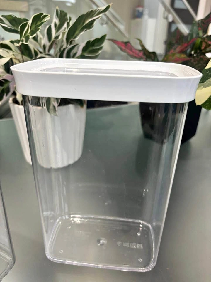 Plastic Storage Container with Lid - 2L (9" Tall)