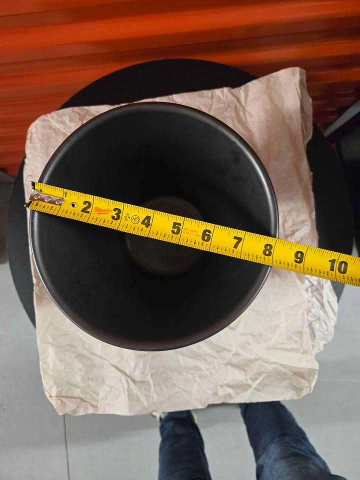 Black Planter Pot 8in - photo 2