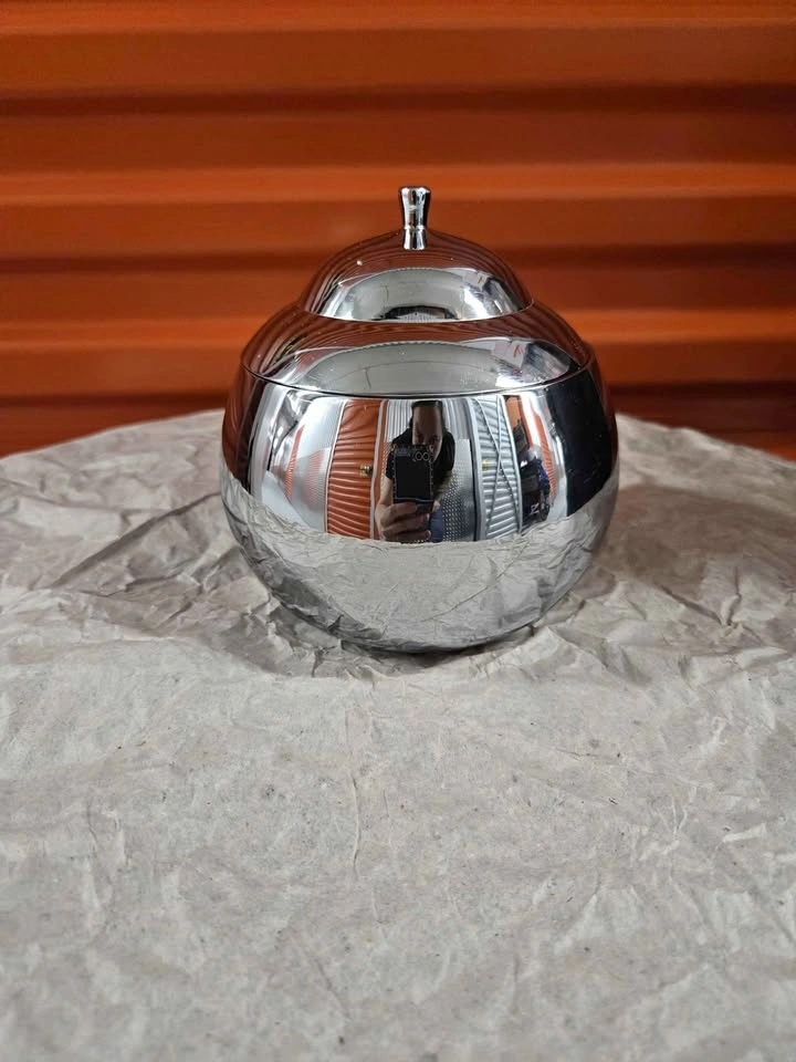 Chrome Lidded Bowl