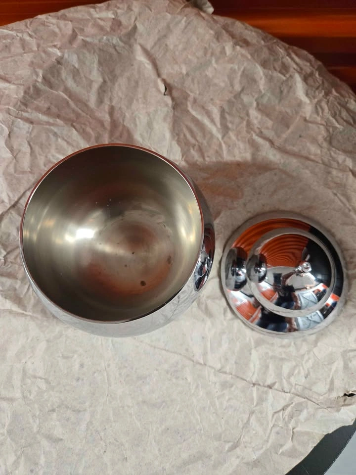 Chrome Lidded Bowl - photo 4