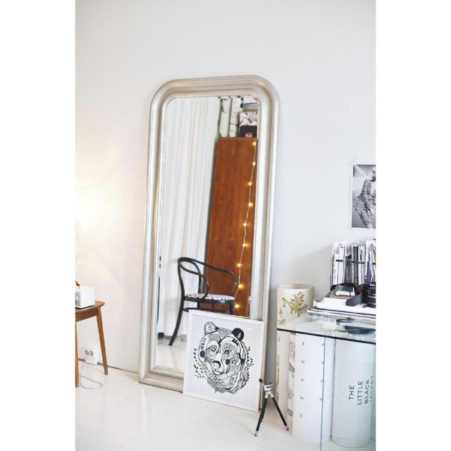 IKEA Songe Mirror - Full Length Silver Frame - photo 5