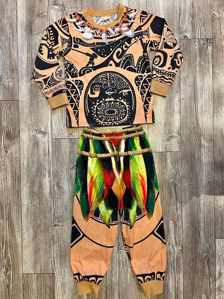 MAUI (from Moana) PAJAMAS / COSTUME - KIDS SIZE 4/5T thumbnail