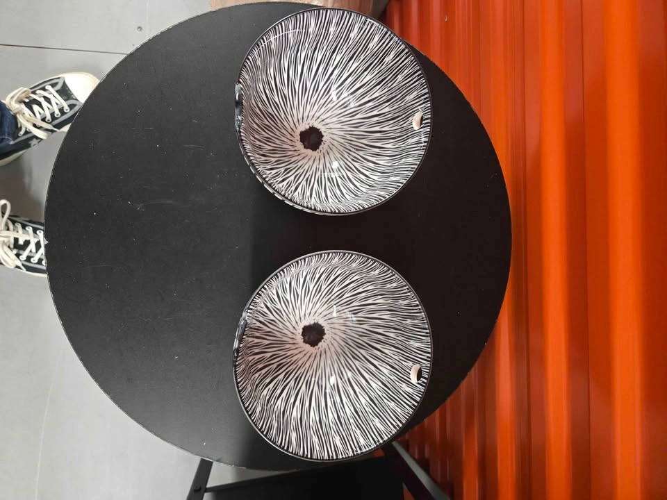 Cool black and white striped bowls (set of 2) - photo 2