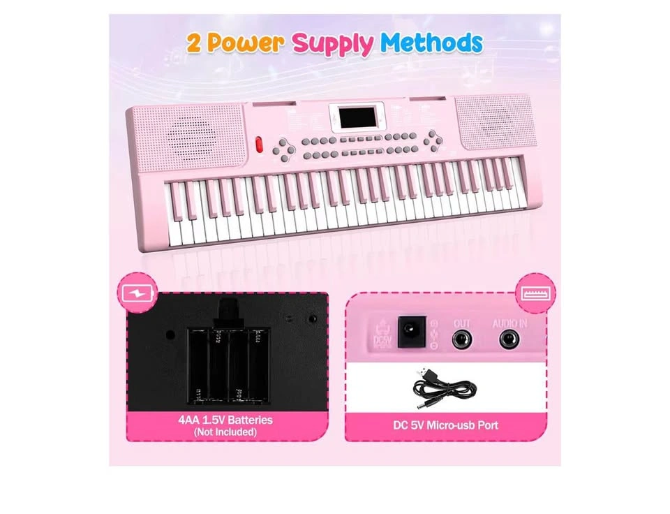 Piano Keyboard, 61 Key Kids Music Toy - photo 4