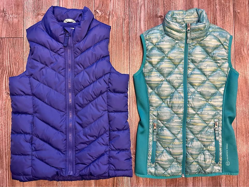 GIRLS SIZE 7/8 & 8 OUTDOOR VESTS