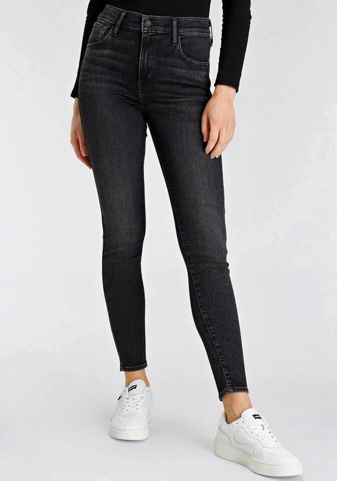 Levi's 720 High-Rise Super Skinny Jeans Dark Gray Wash Size 27